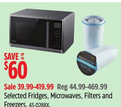 FRIGIDAIRE Selected Fridges, Microwaves, Filter…