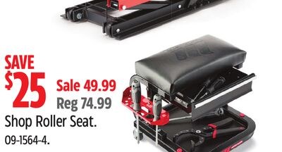 MOTOMASTER Shop Roller Seat