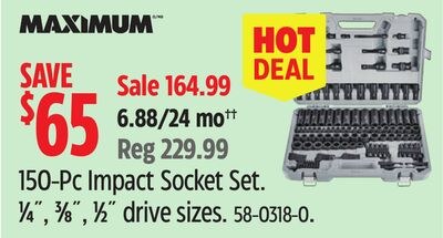 150-Pc Impact Socket Set.