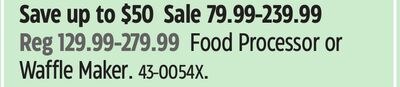Cuisinart Food Processor or Waffle Maker