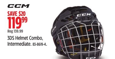 CCM 3DS Helmet Combo, Intermediate