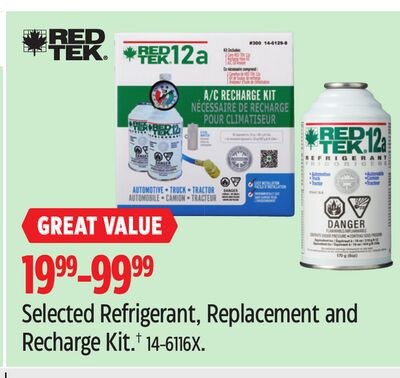 Selected Refrigerant, Replacement and Recharge …