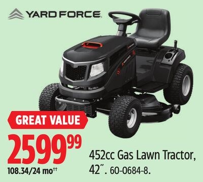 452cc Gas Lawn Tractor, 42"