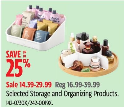Selected Storage and Organizing Products