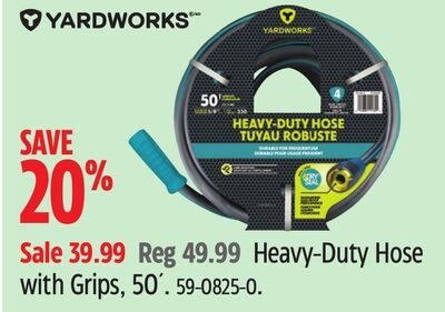 Yardworks Heavy-Duty Hose with Grips