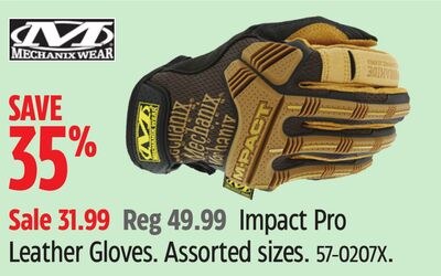 Mechanix Wear Impact Pro Leather Gloves