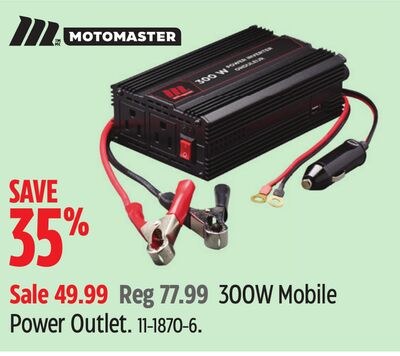 MOTOMASTER 300W Mobile Power Outlet