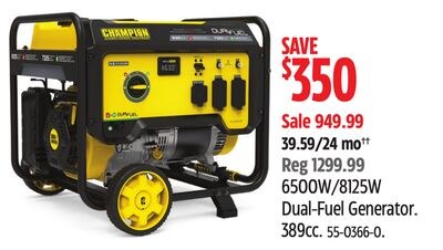 Champion 6500W/8125W Dual-Fuel Generator