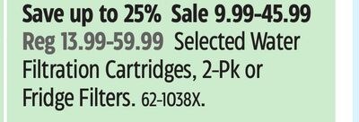 RAINFRESH Selected Water Filtration Cartridges,…
