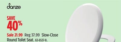DANZE Slow-Close Round Toilet Seat