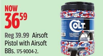 Airsoft Pistol with Airsoft BBs
