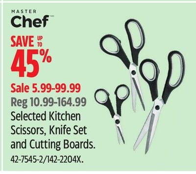 Selected Kitchen Scissors, Knife Set and Cuttin…