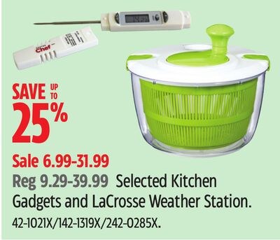 Selected Kitchen Gadgets and LaCrosse Weather S…