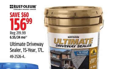 Ultimate Driveway Sealer, 15-Year, 17L.