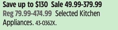 Selected Kitchen Appliances