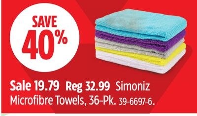 Simoniz Microfibre Towels, 36-Pk.
