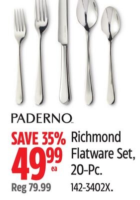 Richmond Flatware Set, 20-Pc.