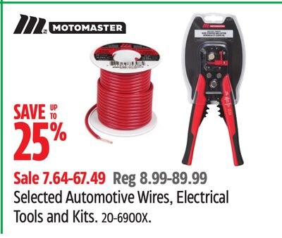 Selected Automotive Wires, Electrical Tools and…