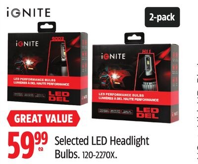 Selected LED Headlight Bulbs