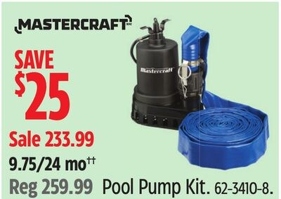 Mastercraft Pool Pump Kit