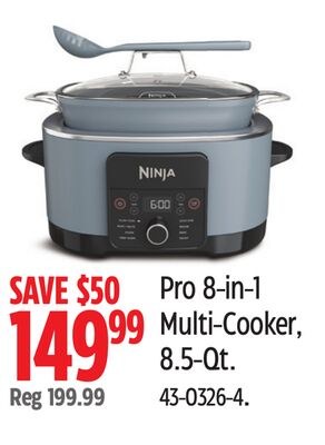 Pro 8-in-1 Multi-Cooker, 8.5-Qt.