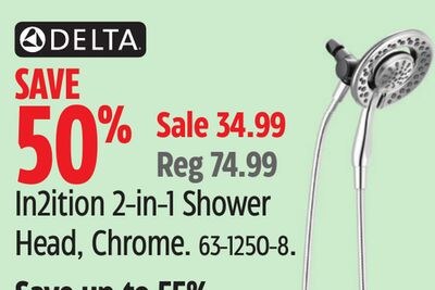 DELTA In2ition 2-in-1 Shower Head