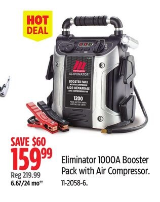 Eliminator 1000A Booster Pack with Air Compress…