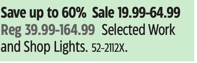 Selected Work and Shop Lights
