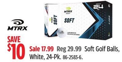 Soft Golf Balls, White, 24-Pk.