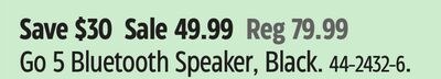 Go 5 Bluetooth Speaker