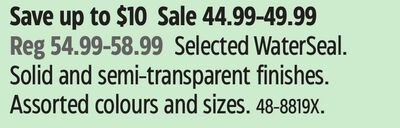 Selected WaterSeal