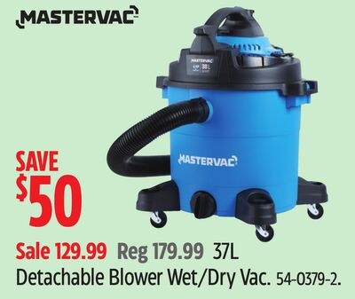 MASTERVAC Detachable Blower Wet/Dry Vac
