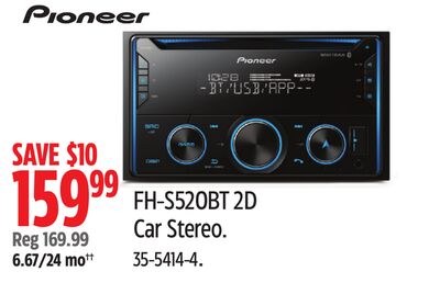 FH-S520BT 2D Car Stereo