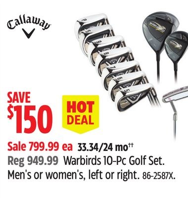 Warbirds 10-Pc Golf Set.