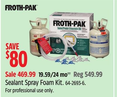 FROTH-PAK Sealant Spray Foam Kit