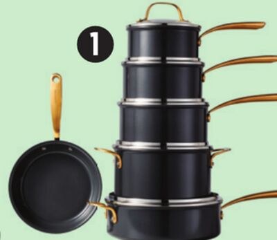 Lagostina Eleganza Ceramic Pro Cookset, 11-Pc