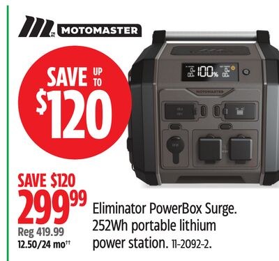 Eliminator PowerBox Surge. 252Wh portable lithi…