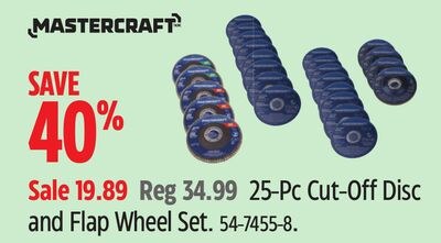 MASTERCRAFT 25-Pc Cut-Off Disc and Flap Wheel S…