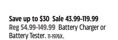 Battery Charger or Battery Tester