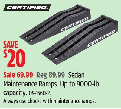 CERTIFIED Sedan Maintenance Ramps