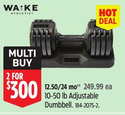 10-50 lb Adjustable Dumbbell