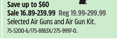 Selected Air Guns and Air Gun Kit