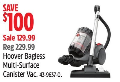 Hoover Bagless Multi-Surface Canister Vac