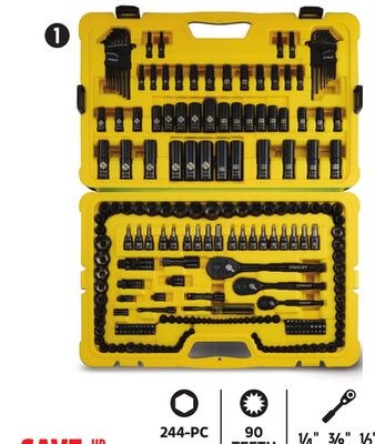 STANLEY Black Chrome Socket Sets