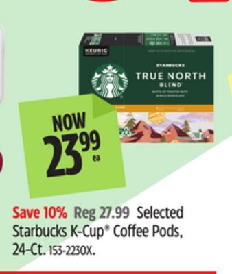 Selected Starbucks K-Cup® Coffee Pods