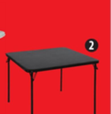 For Living 34˝ Square Folding Card Table.