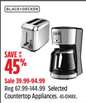 BLACK+ DECKER Selected Countertop Appliances
