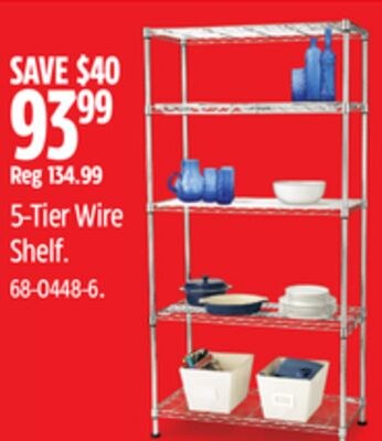 TYPE A 5-Tier Wire Shelf