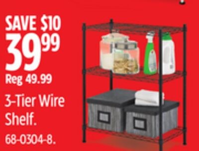 Type A 3-Tier Wire Shelf