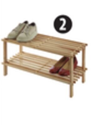 Type A Pine Shoe Storage Rack.